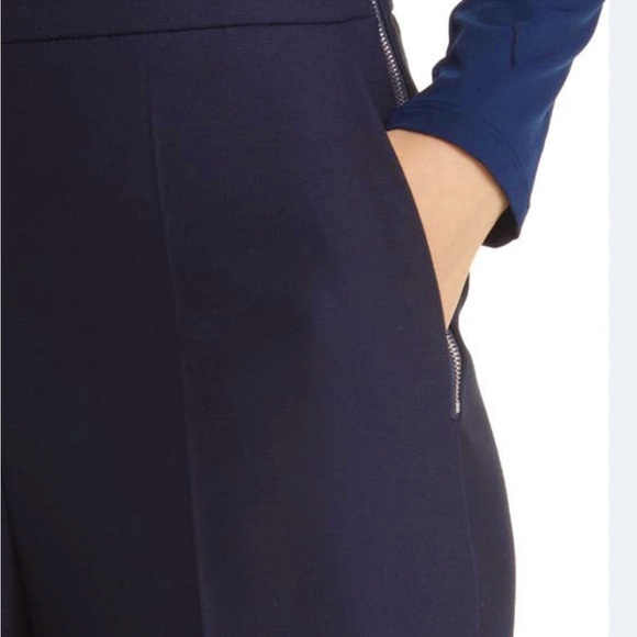 BOSS TELADA SLIT HEM ANKLE PANTS IN SKY CAPTAIN NWOT - Picture 3 of 4